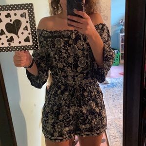 Angie Off the shoulder floral romper